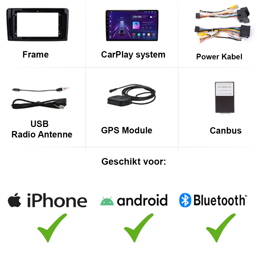 Mercedes ML & GL | Carplay & Android Auto | 2005 bis 2012 | 64 GB