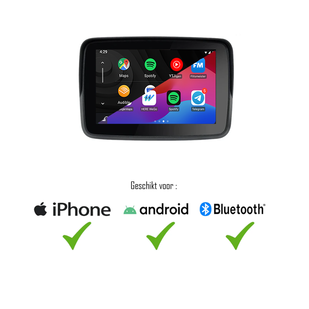 CarPlay für Motorrad | CarPlay und Android Auto | Bluetooth | M5 Pro
