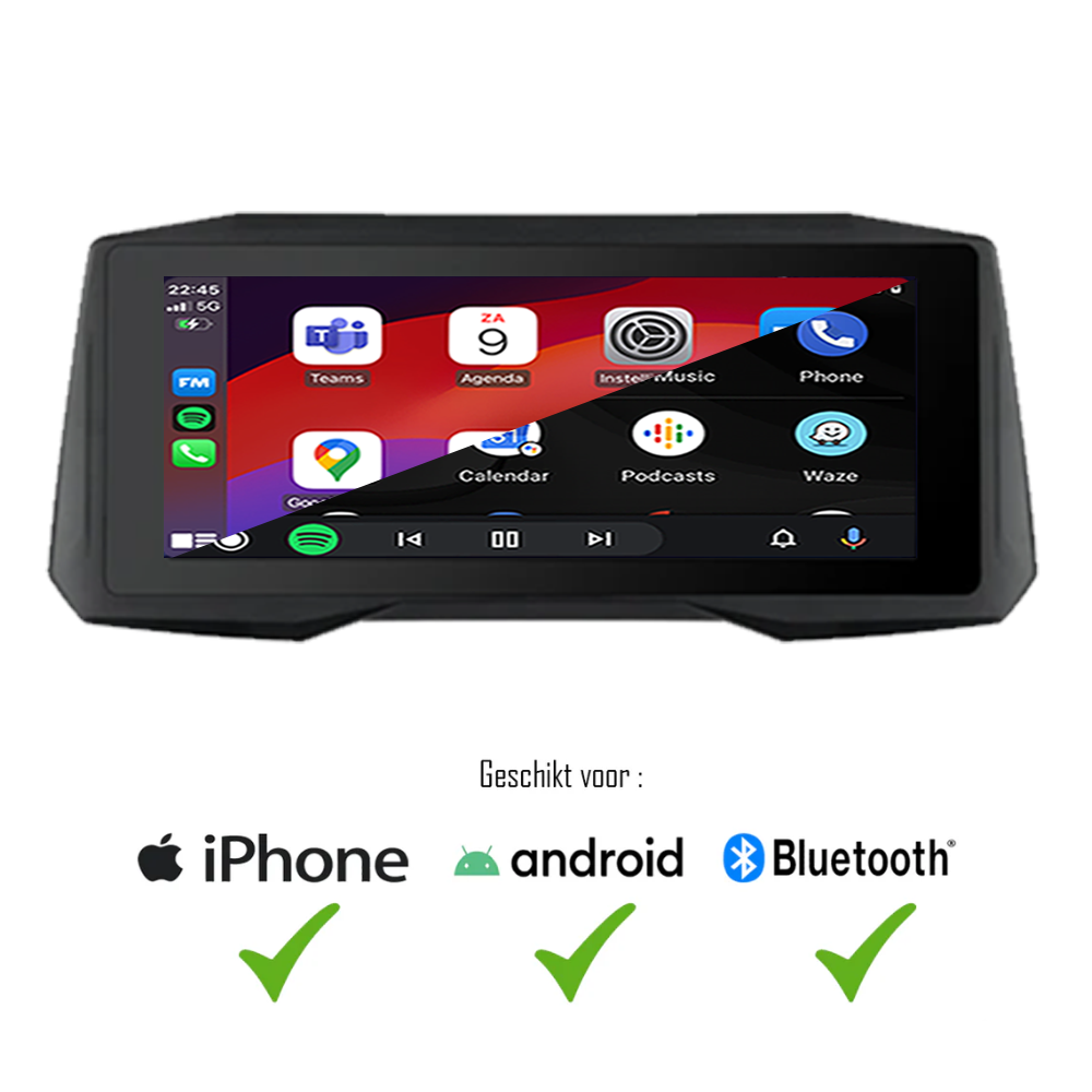 CarPlay für Motorrad | CarPlay und Android Auto | Bluetooth | M7 Pro