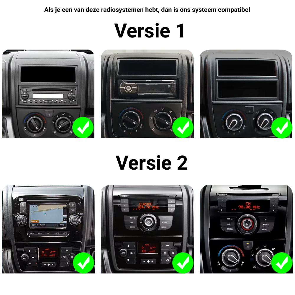Fiat Ducato | Carplay & Android Auto 2007 t/m 2015