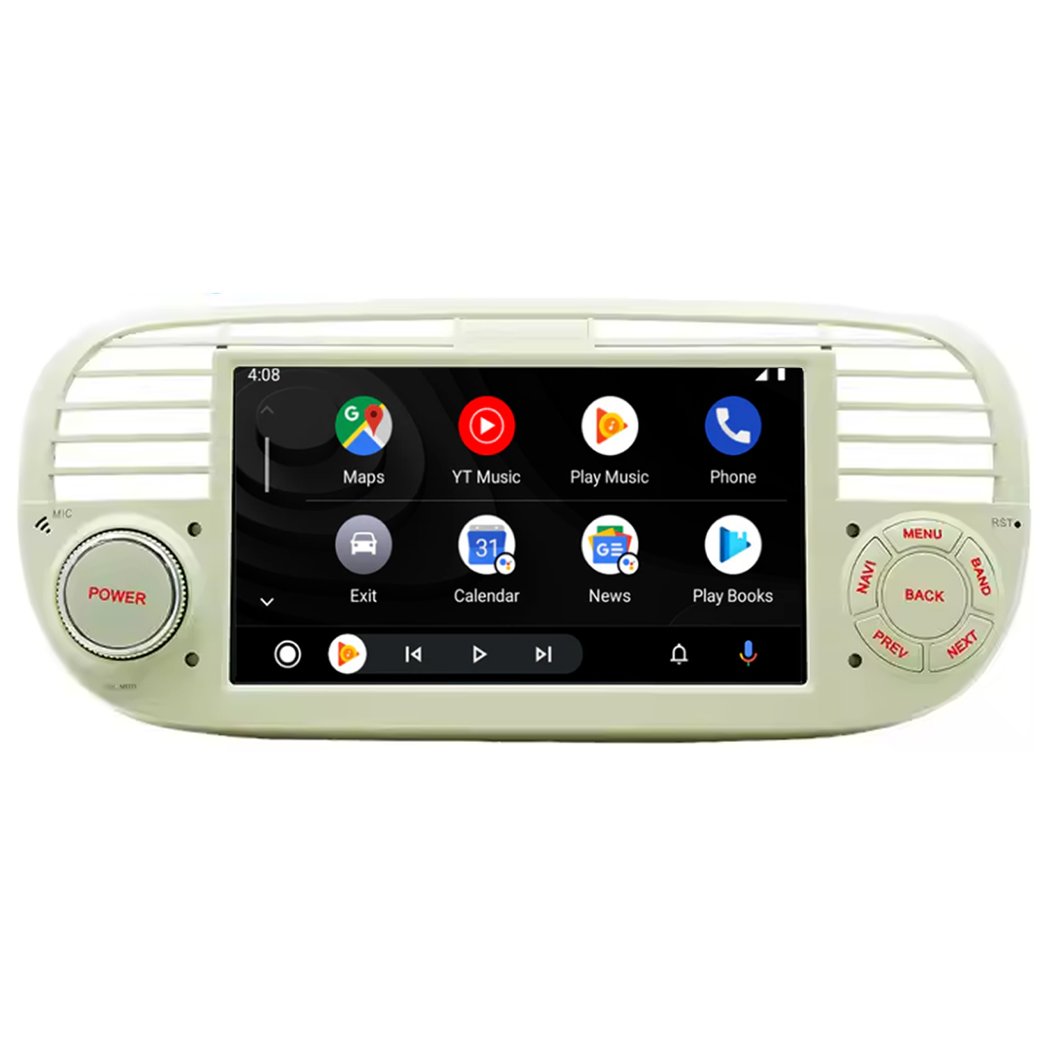 Fiat 500 Navigationsradiosystem | Carplay und Android Auto 2007 bis 2015