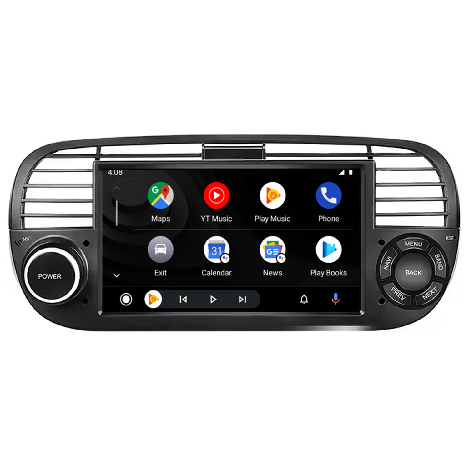 Fiat 500 Navigationsradiosystem | Carplay und Android Auto 2007 bis 2015