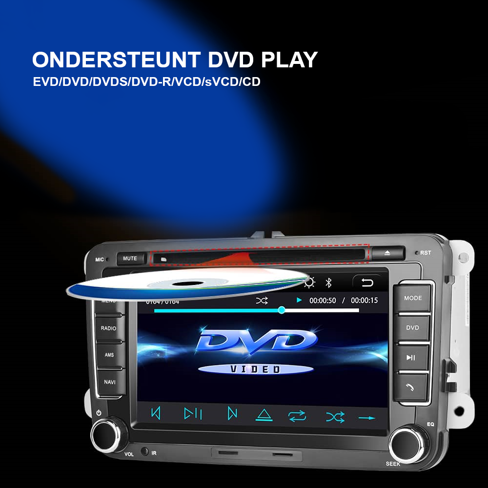 Navigation - Carplay et Android auto| DVD | Convient pour VW 32 Go
