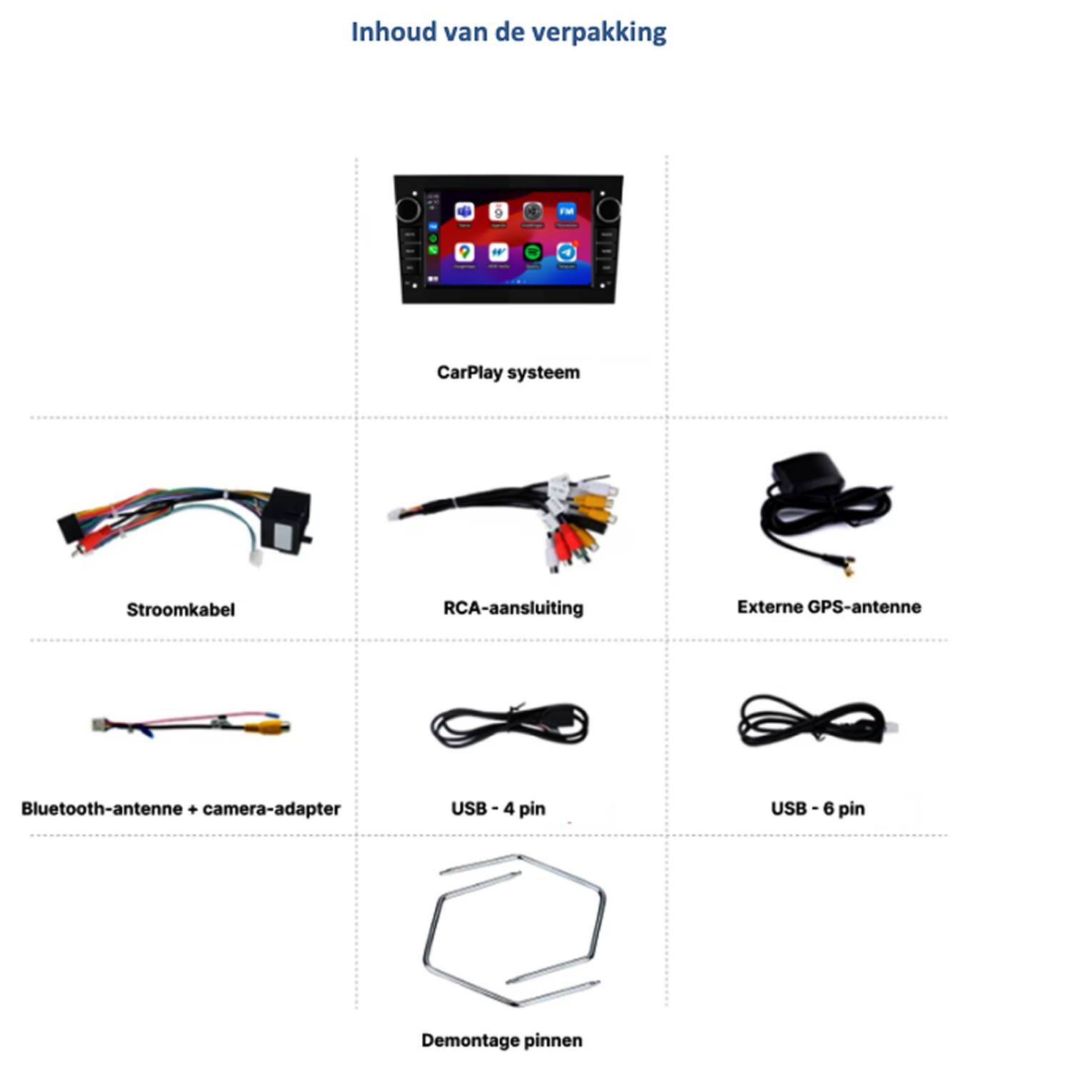 Opel Corsa, Astra, Combo | Navigation System | Carplay &amp; Android Auto 