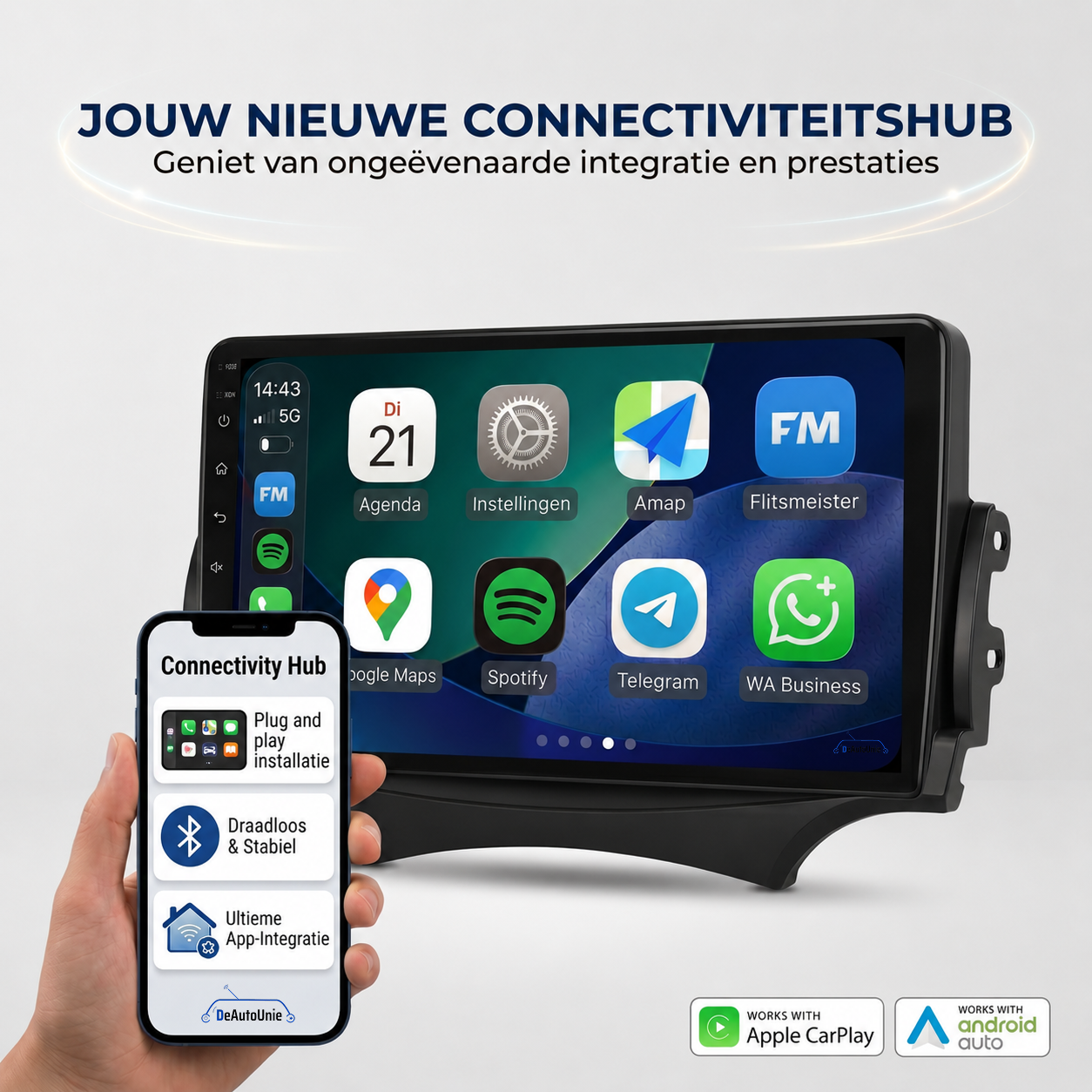 Ford Ka 2007 t/m 2016 | CarPlay & Android Auto | Plug & Play