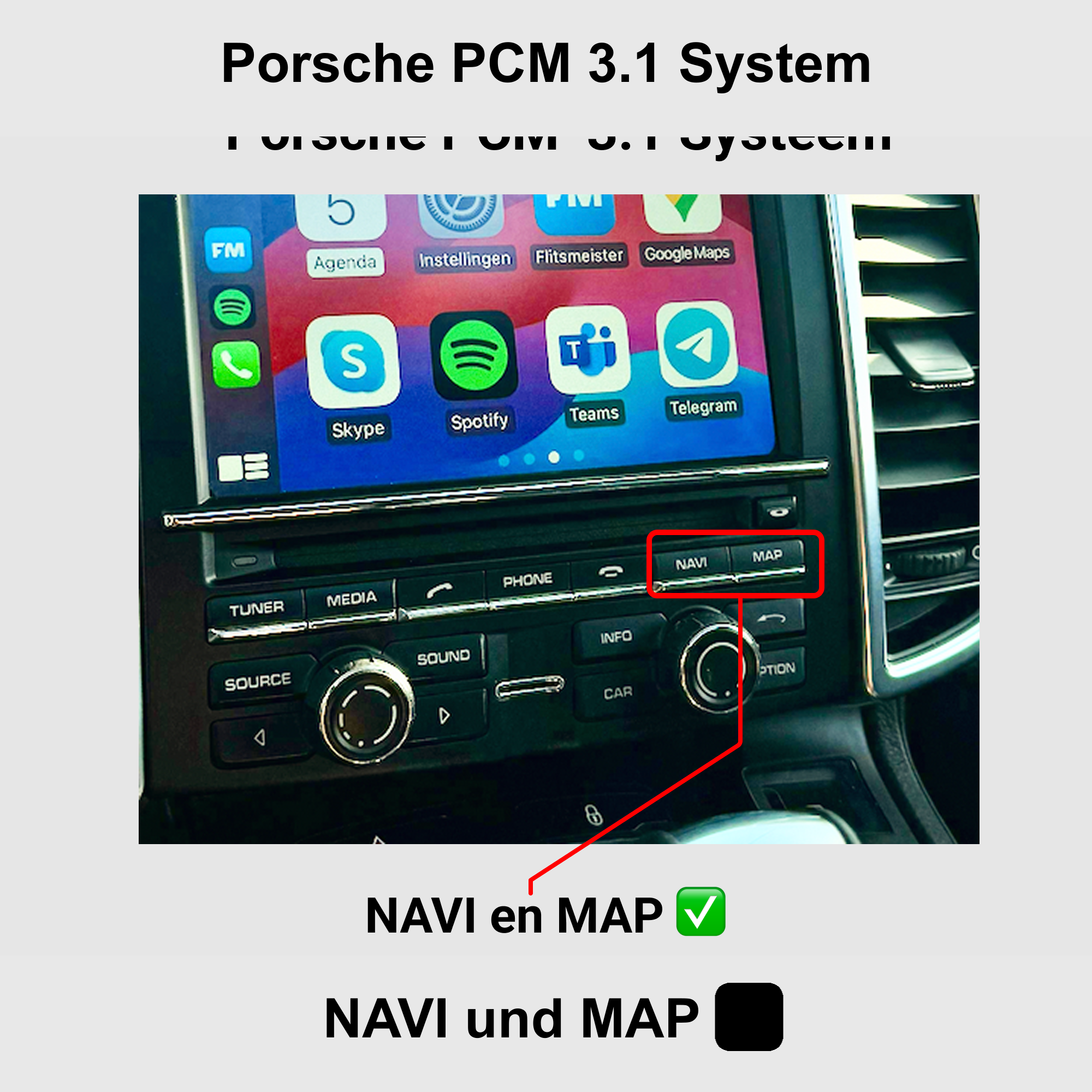 [de] Porsche PCM 3.1 System | NAVI und MAP kompatibel