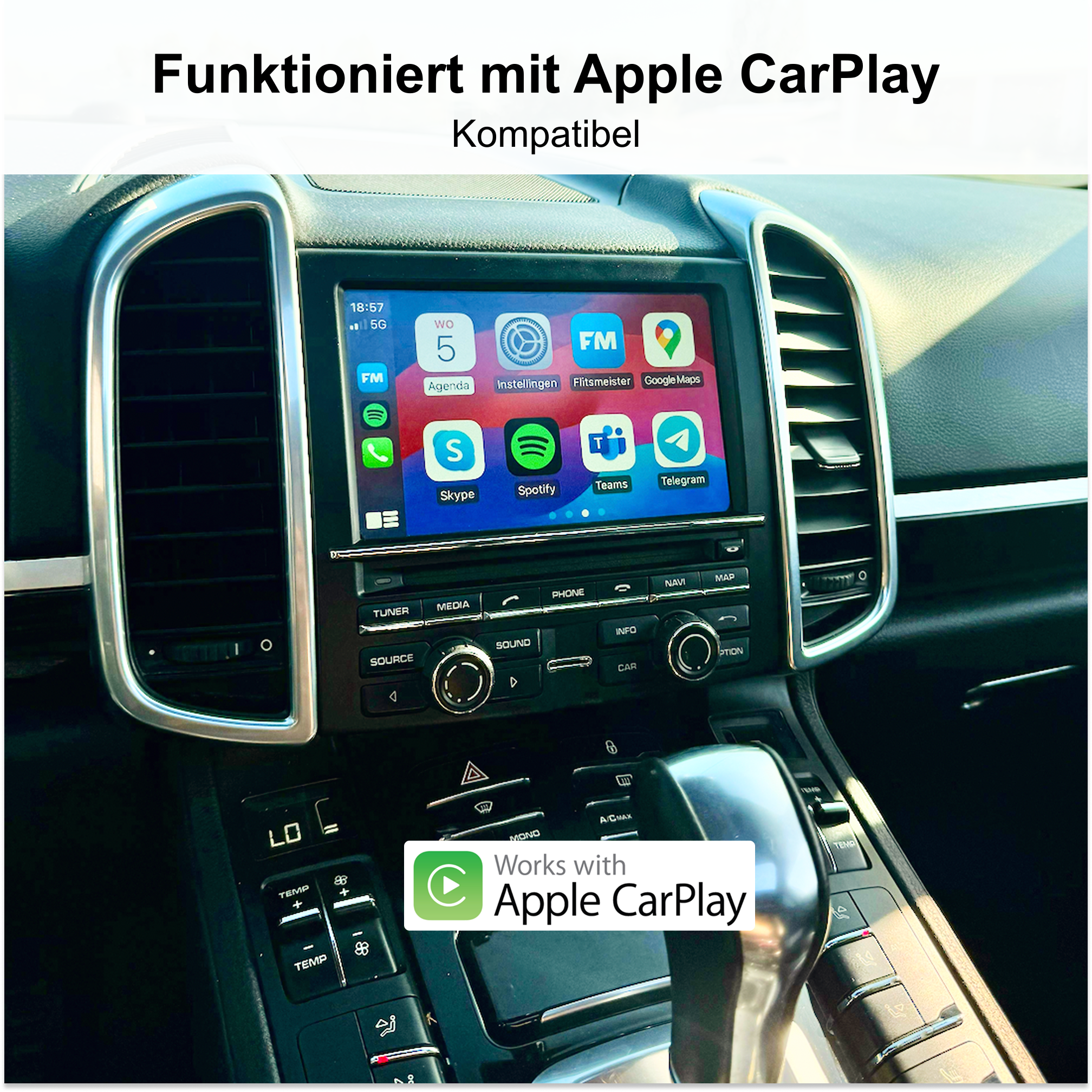 [de] Funktioniert mit Apple CarPlay | Kompatibel